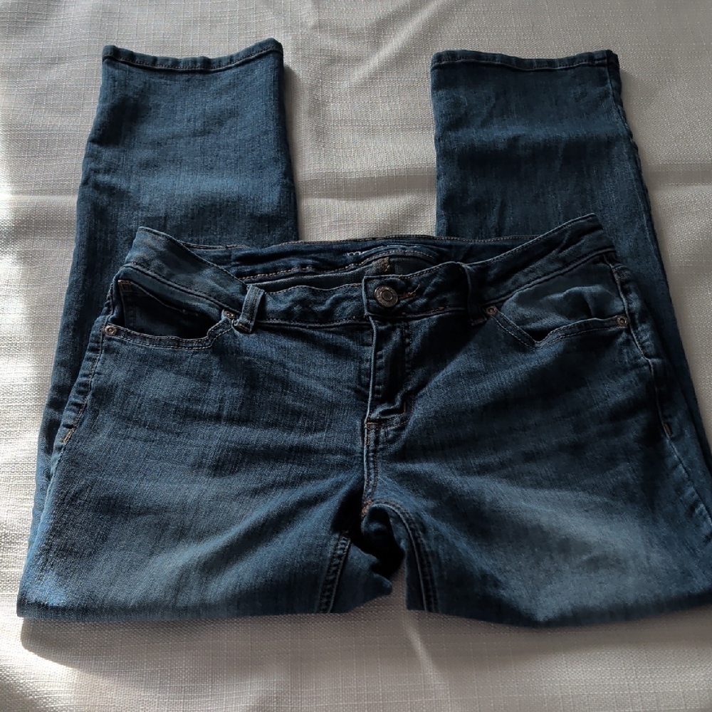 Maurices Women's Skinny Jeans in Dark Blue Denim